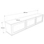Hanah Home Dune - DN1-SJ Soporte para TV de Roble